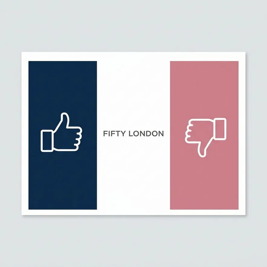 Fifty London casino homepage overview